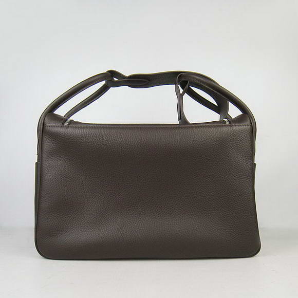 High Quality Replica Hermes Lindy 26CM Shoulder Bag Dark Coffee - Click Image to Close